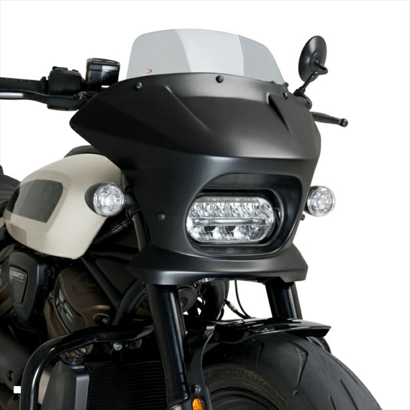 バイクパーツ 外装プーチ セミフェアリングFURY TOURING スモーク/マットブラック21588H 4571415048643HARLEY-D Sportster S RH1250S 21-23|バイク・バイク用品はとやグループ