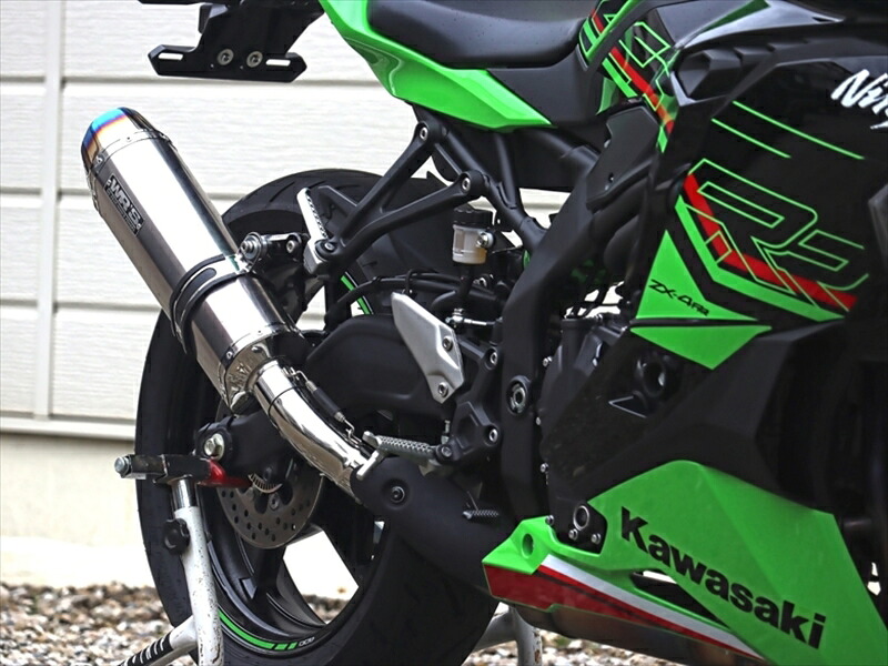 マフラー ダブルアールズ スリップオン SS-OVAL ソリッドタイプ ZX-4R SE/ZX-4RR 23- 8BL-ZX400P SK4440JM 4582734412626 取寄品