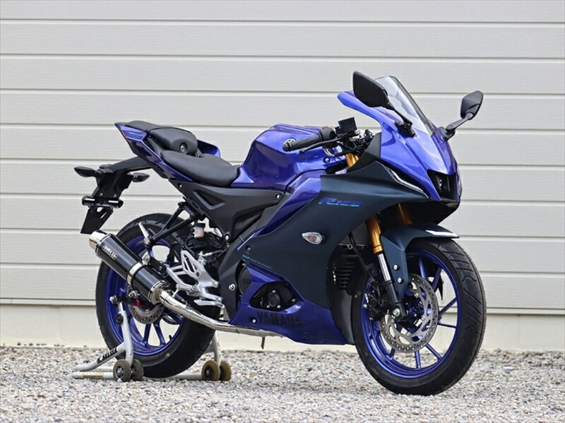 マフラー ダブルアールズ フルEX ラウンド・カーボンサイレンサー YZF-R125/MT-125 8BJ-RE45J /YZF-R15 8BK-RG86J SC2140JM 4582734412763 取寄品