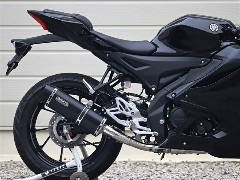 マフラー ダブルアールズ フルEX SS-OVAL F-BLACK TITAN YZF-R125/MT-125 8BJ-RE45J /YZF-R15 8BK-RG86J LF2140JM 4582734412794 取寄品