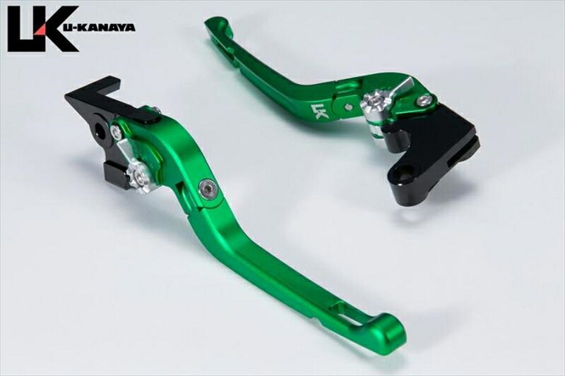バイクパーツ ハンドル ユーカナヤ レバーセット Rタイプ GN/BK YA063-142-0717 4550646066688 (ツヤケシ) MT-125 23 (国内) 8BJ-RE45J
