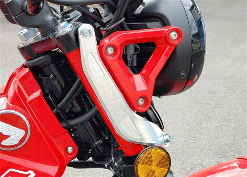 バイクパーツ ハンドルアウテックス ステアリングステムスタビライザーSS22-LGUN 4550646066763ライトガンメタ CT125ハンターカブJA55/65|バイク・バイク用品はとやグループ