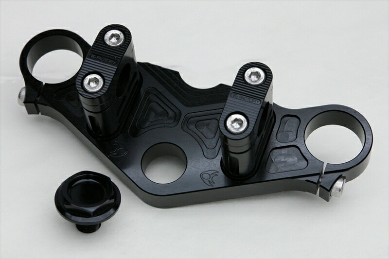 バイクパーツ K FACTORY(ケイファクトリー) トップブリッジ スーパーブラック 149XZBT015R 4582215509456