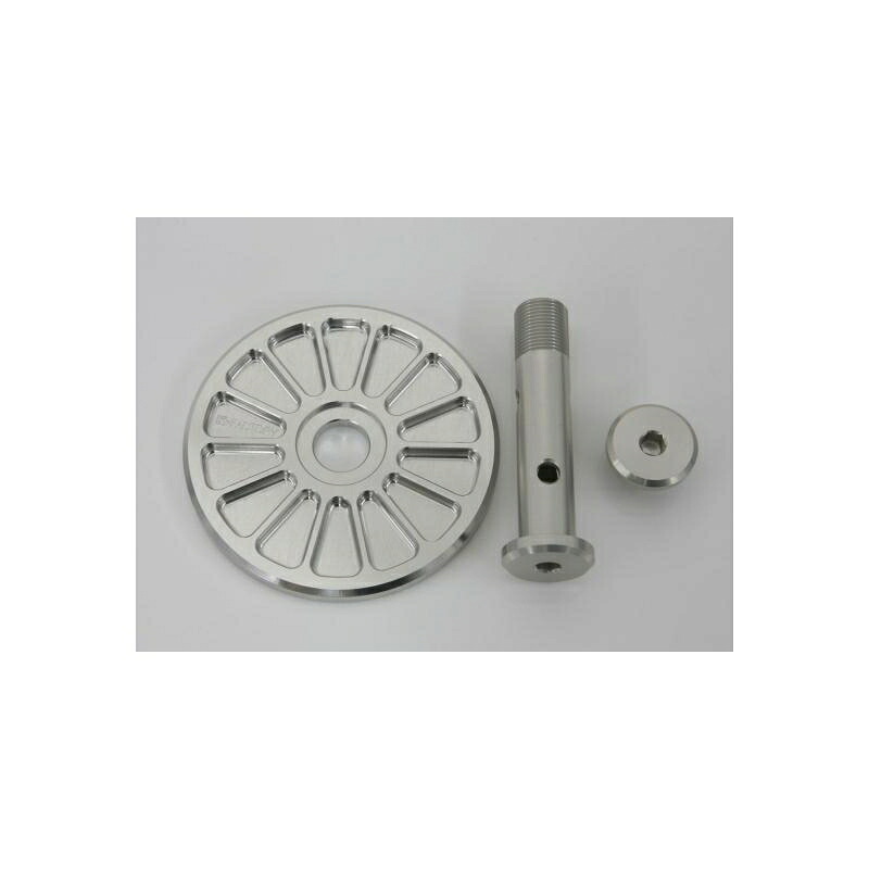 バイクパーツ 冷却系 ケイファクトリー オイルフィルターカバーセット シルバー 126TZDO008H 4582215600412