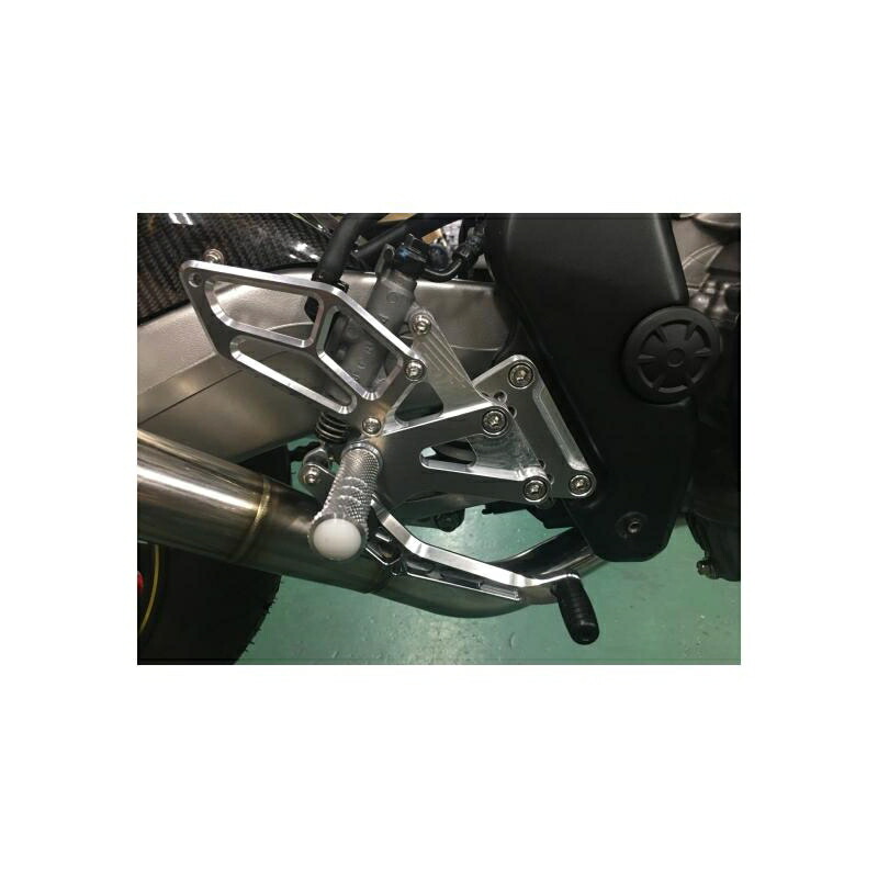 バイクパーツ ステップ ケイファクトリー ライディングステップ メタリックシルバー 073MZBR128N 4582215612859
