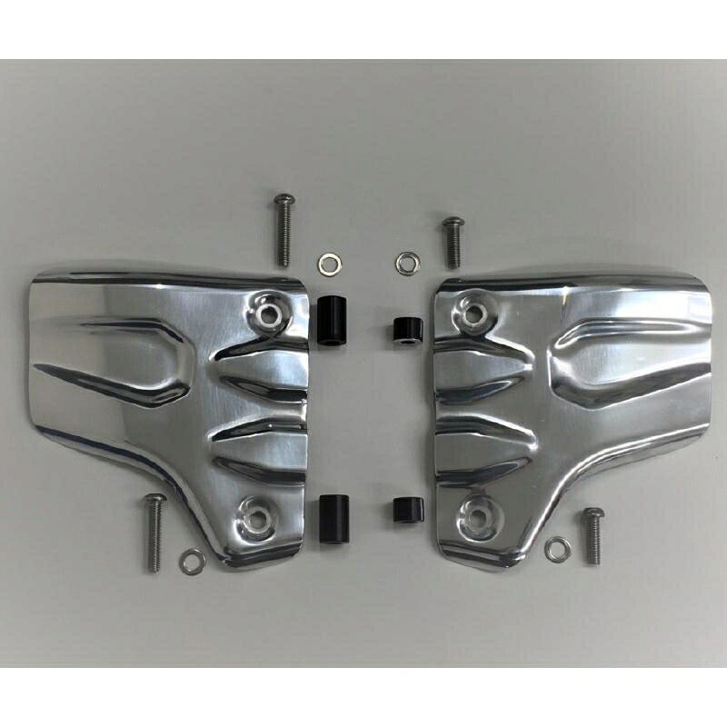 バイクパーツ 冷却系 ケイファクトリー ラジエターサイドカバー ポリッシュ 361IZFE002L 4582215617977