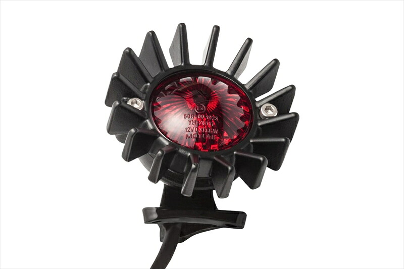 バイクパーツMOTONE CUSTOMS(モートーン) LEDテールライト BIG FIN ブラック マウント付キMEL002+MEL0124550255833213|バイク・バイク用品はとやグループ