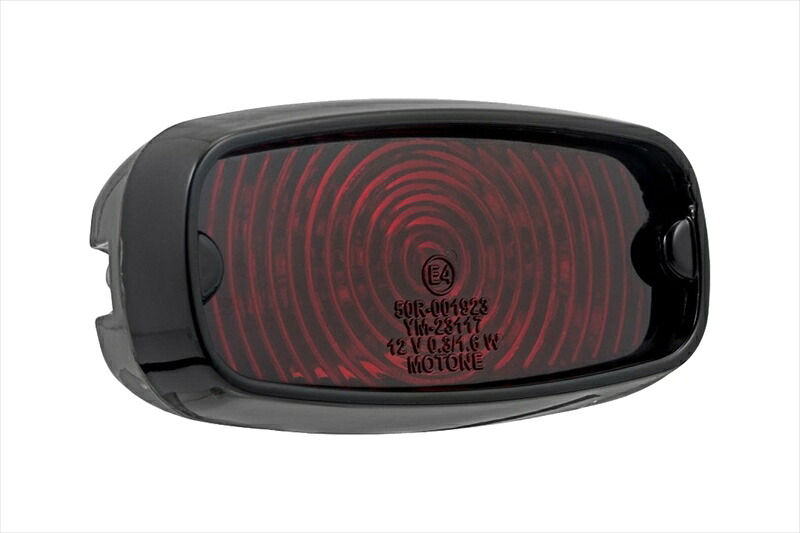バイクパーツ MOTONE CUSTOMS(モートーン) LEDテールライト GORT ブラック MEL526 4550255833398