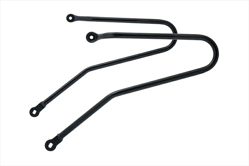 バイクパーツ MOTONE CUSTOMS(モートーン) サドルバッグサポート 左右 ブラック MCB010 4550255838263