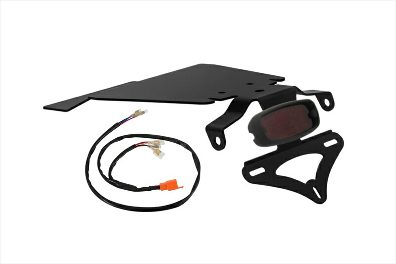 バイクパーツ MOTONE CUSTOMS(モートーン) フェンダーレスキット GORT LEDライト ブラック CBS-T-002+MEL525 4550255924546