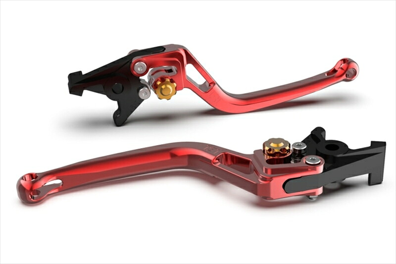 バイクパーツ ハンドル エルエスエル BOWレバー レッド/ゴールド RSV 1000Mille/R 00-02 Tuono/Factory 02-03 M900ie99-02 200B-L13RTGO 4550646109576