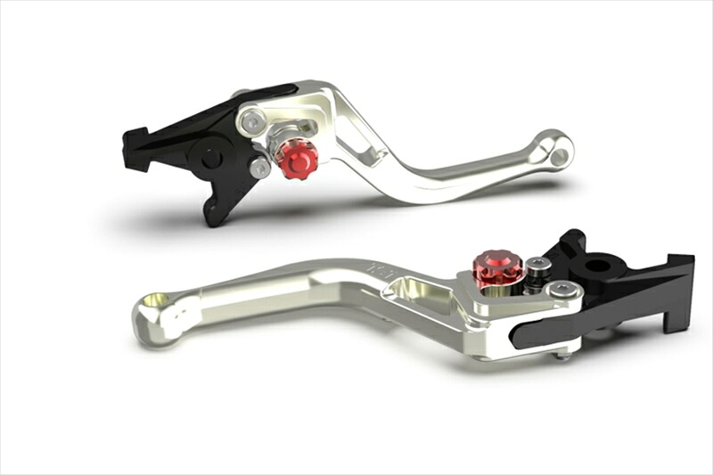 バイクパーツ ハンドル エルエスエル BOWショートレバー シルバー/レッド RSV 1000Mille/R 00-02 Tuono/Factory 02-03 M900ie99-02 200BSL13SIRT 4550646110022