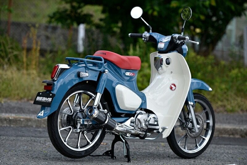バイクパーツ マフラー ビームスモーターカンパニー R-EVO TYPE C カーボンサイレンサー政府認証 C125 8BJ-JA71 G1021-53-006 4582285349457
