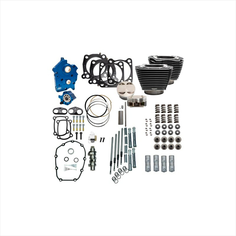 バイクパーツ エスアンドエスサイクル S＆S 128 パワーパック BLK.G/HL M8 114CI OIL COOLED) 310-1109B 4550255666712