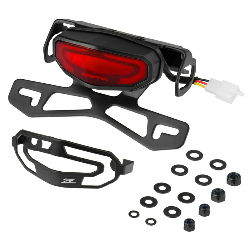 バイクパーツ 電装系 ZETA(ジータ) LEDラインテールホルダーキット RED G4723 4547836517471