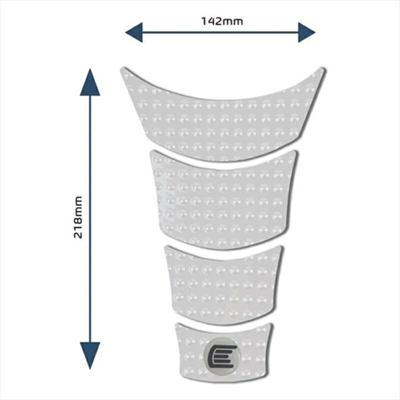 バイクパーツ 外装 アールアンドジー Eazi-Grip Tank Grips:EVO:CLEAR RG-EVOCENTREPADACL 4580779597100 Centre Tank Pads in Black - Design A Design A