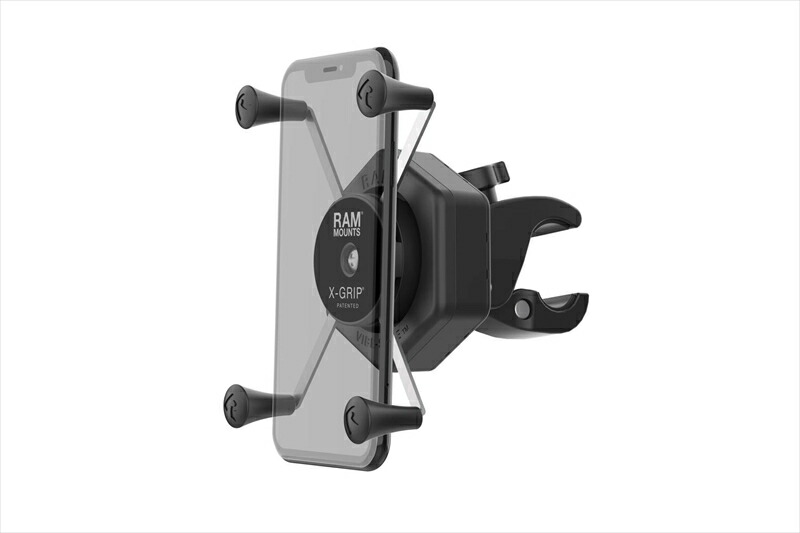 【5日前後で発送】バイクパーツ RAM MOUNTS(ラムマウント) 防振Xグリップ M ＆タフクロー S セット φ15.9-28.9mm対応 一体式 Vibe-Safe RAM-HOL-UN10-462-400 4550255980825