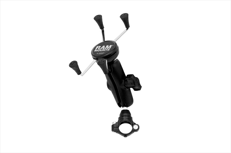 バイクパーツ RAM MOUNTS(ラムマウント) Xグリップ M ＆PLOT防振クランプセット 標準アーム 1インチボール RAM-PL10 4550646102744