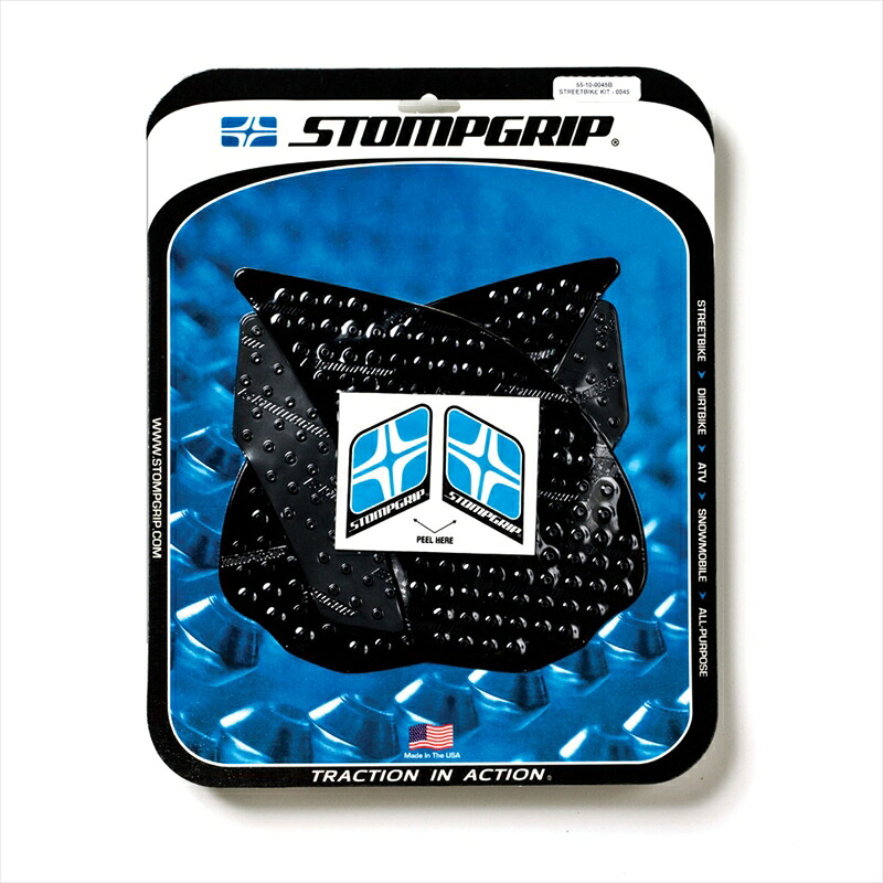 バイクパーツ STOMPGRIP(ストンプグリップ) トラクションパッドタンクキット ブラック 55-10-0045B 4548664947423