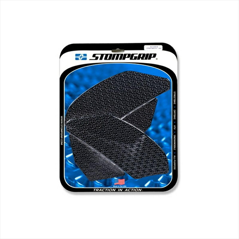 バイクパーツ 外装 ストンプグリップ トラクションパッドタンクキット ブラック 55-14-0007B 4550255582401 ICON YZF-R1 09-14
