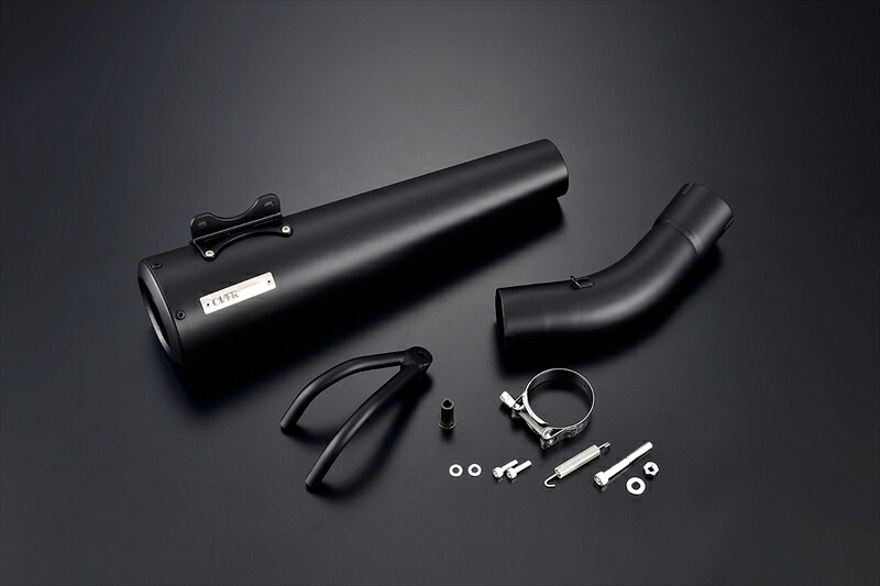 バイクパーツ OVER RACING(オーバーレーシング) Highlander スリップマフラー BLK 17-09-01B 4539770129100