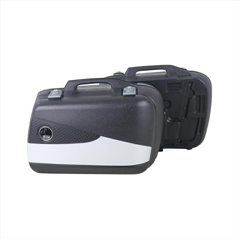 バイクパーツ HEPCO&BECKER(ヘプコアンドベッカー) サイドケース ジュニアフラッシュ 30 左右セット 610233 00 09 4548664154487 ブラック/シルバー