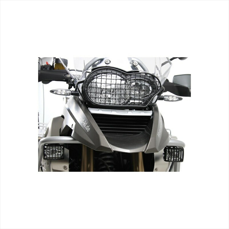 バイクパーツ HEPCO&BECKER(ヘプコアンドベッカー) ヘッドライトガード ブラック 700644 00 01 4548664523931 R1200GS 04-12/Adventure 06-13