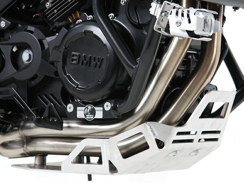 バイクパーツ HEPCO&BECKER(ヘプコアンドベッカー) エンジンアンダーガード スキッドプレート シルバー 810652 00 12 4548664798179 F650GS 08-11/F700GS 12-18/F800GS/Adventure 08-18