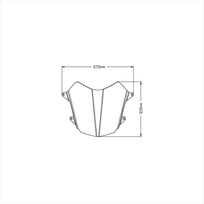 バイクパーツ 外装 プーチ ヘッドライトプロテクター クリア 3733W 4550255382261 TENERE 700 19-20