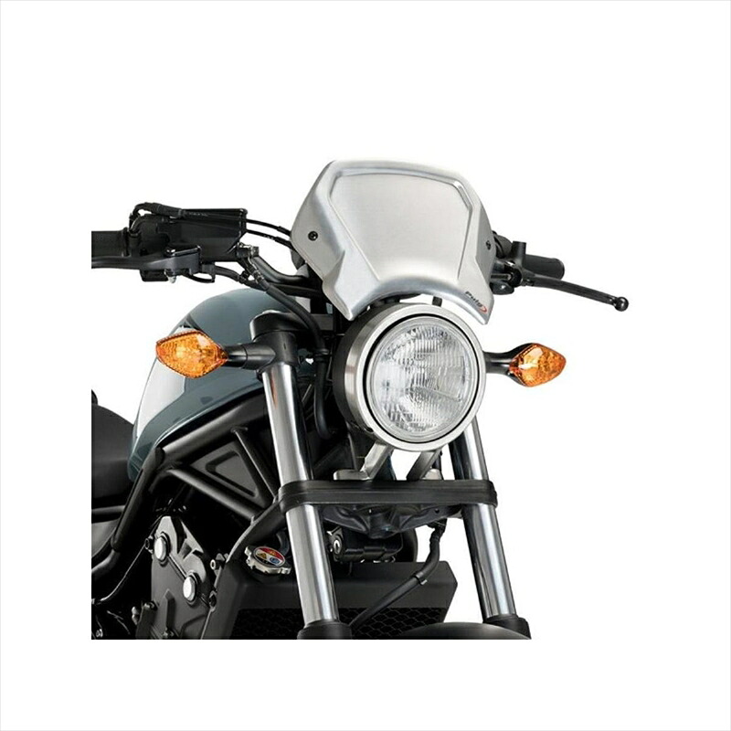 バイクパーツ PUIG(プーチ) フロントパネル Aluminium シルバー 3701P 4550255409630 CMX 300/500 REBEL 17-20