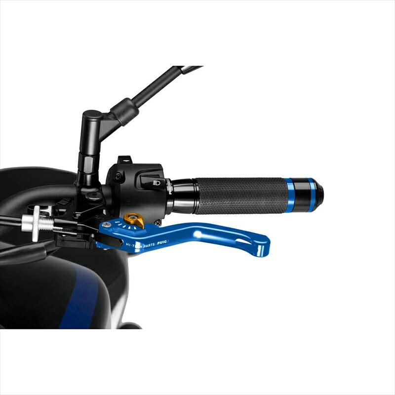 バイクパーツ ハンドルプーチ SHORT CLUTCH LEVER 3.0 230AO 4571415020984(ショートタイプ) BLU/GLD｜バイク・バイク用品はとやグループ