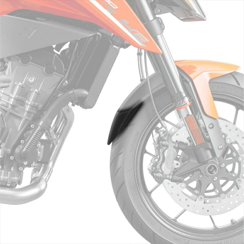 バイクパーツ 外装 プーチ エクステンドフェンダー フロント ブラック 9929N 4571415034134 KTM 790DUKE 18-21