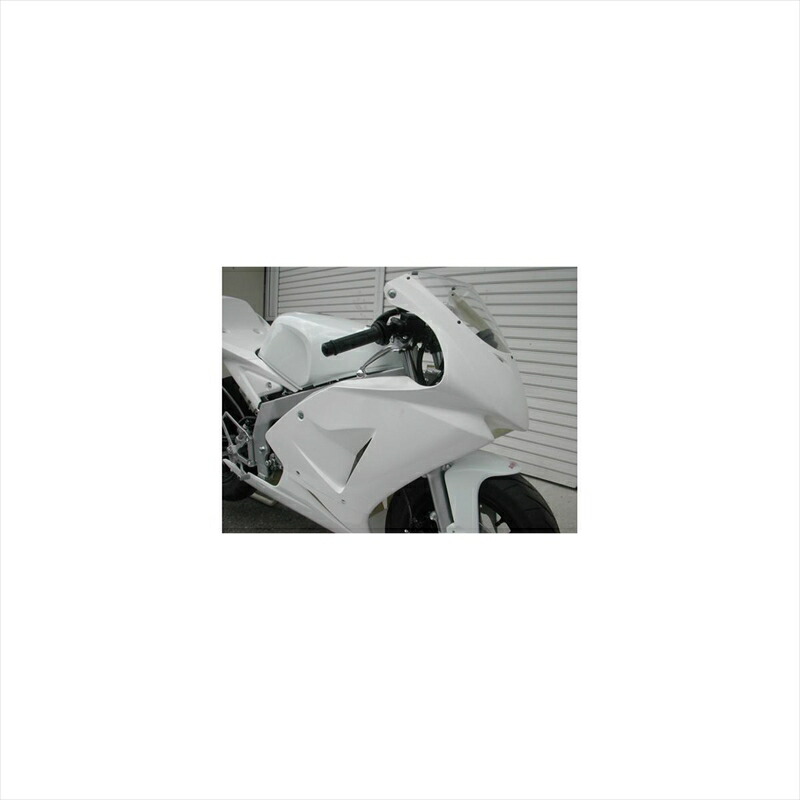 バイクパーツ 外装 サイタニヤファクトリー ハーフカウル/レース/白ゲル 3HNSF10HCR 4547424547576 NSF100