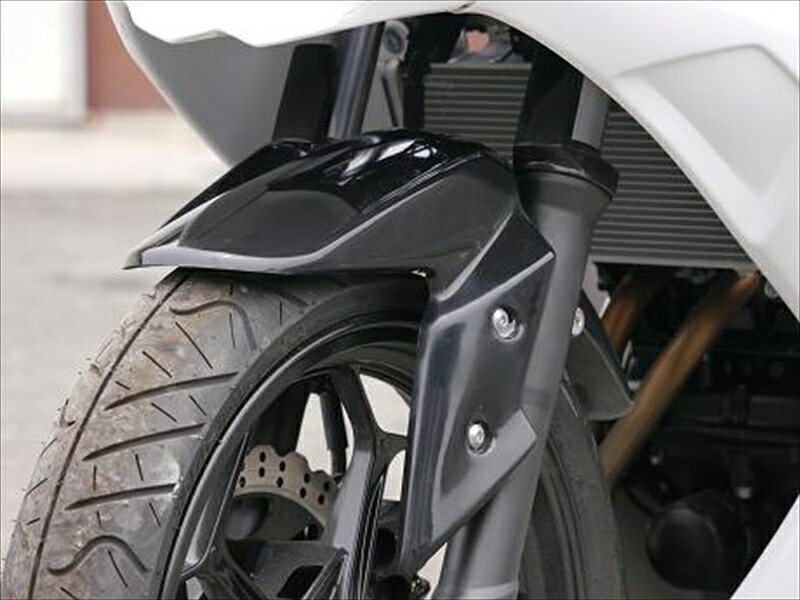 バイクパーツ SAITANIYA FACTORY(サイタニヤファクトリー) フロントフェンダー/黒ゲル 3K13NJ25FF-B 4548664945429
