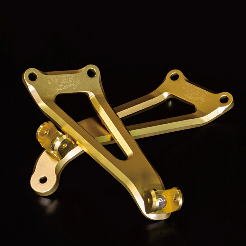 【5日前後で発送】 バイクパーツ ステップ ラフアンドロード OVER.Rアルミビレットタンデムステー GOLD Z900RS 18- SPCY36-71-02G 4539770123948