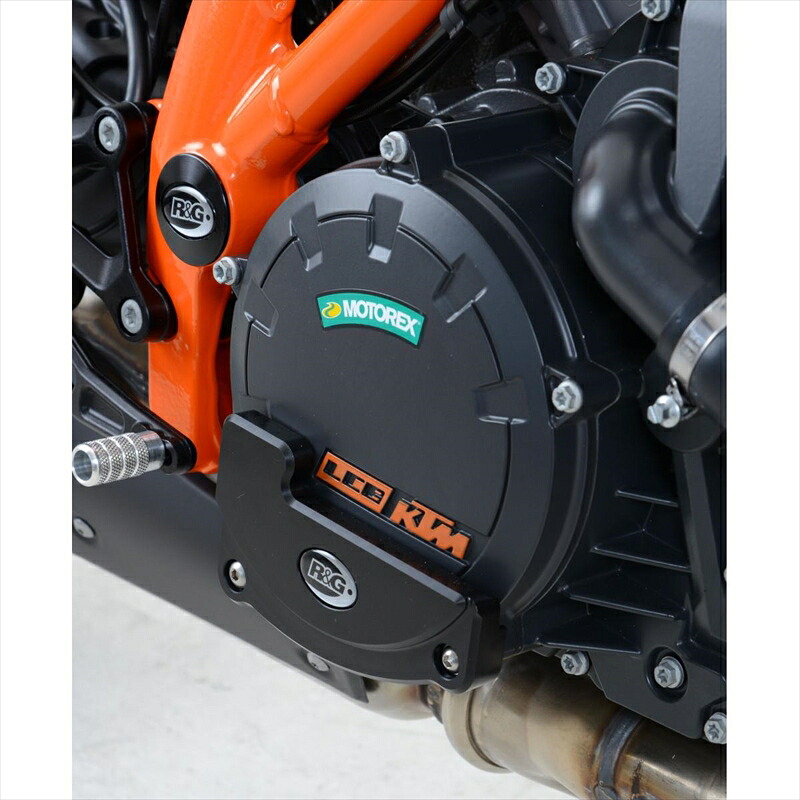 バイクパーツ 外装 アールアンドジー エンジンケーススライダー右 BLK RG-ECS0110BK 4573382054627 KTM 1290 SuperDuke GT 16-