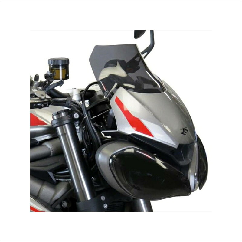 バイクパーツ 外装パワーブロンズ ネイキッドスクリーン ダークスモーク430-U280-002 4550255489465STREETTRIPLE S/RS 20-|バイク・バイク用品はとやグループ