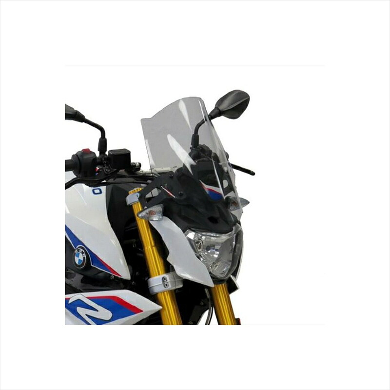 バイクパーツ 外装 パワーブロンズ ネイキッドスクリーン クリア 430-U297A-000 4550255599195 ロング G310R 16-20
