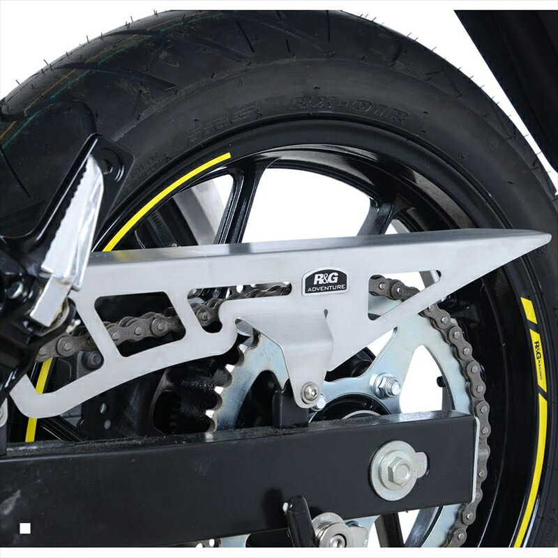 バイクパーツ アールアンドジー ステンレス チェーンガード シルバーRG-CG0016SI 4573382083542V-Strom 250 17-｜バイク・バイク用品はとやグループ