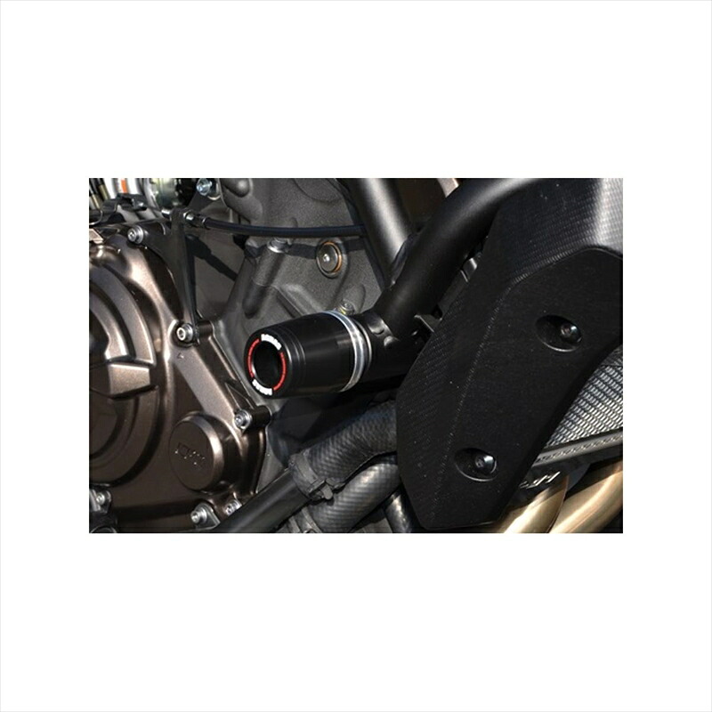 バイクパーツAGRAS(アグラス) Rスライダー フレーム/黒φ50ロゴ 342-274-000BX4548916301379MT-07 14-24｜バイク・バイク用品はとやグループ