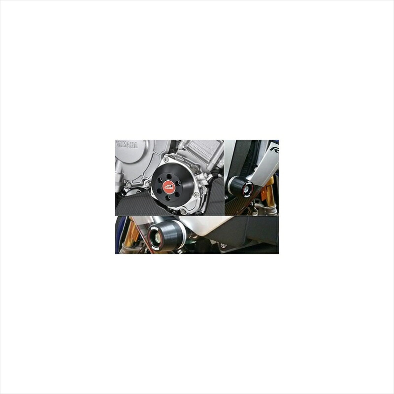 バイクパーツ 外装 アグラス Rスライダー フレーム+クランク/黒ロゴ