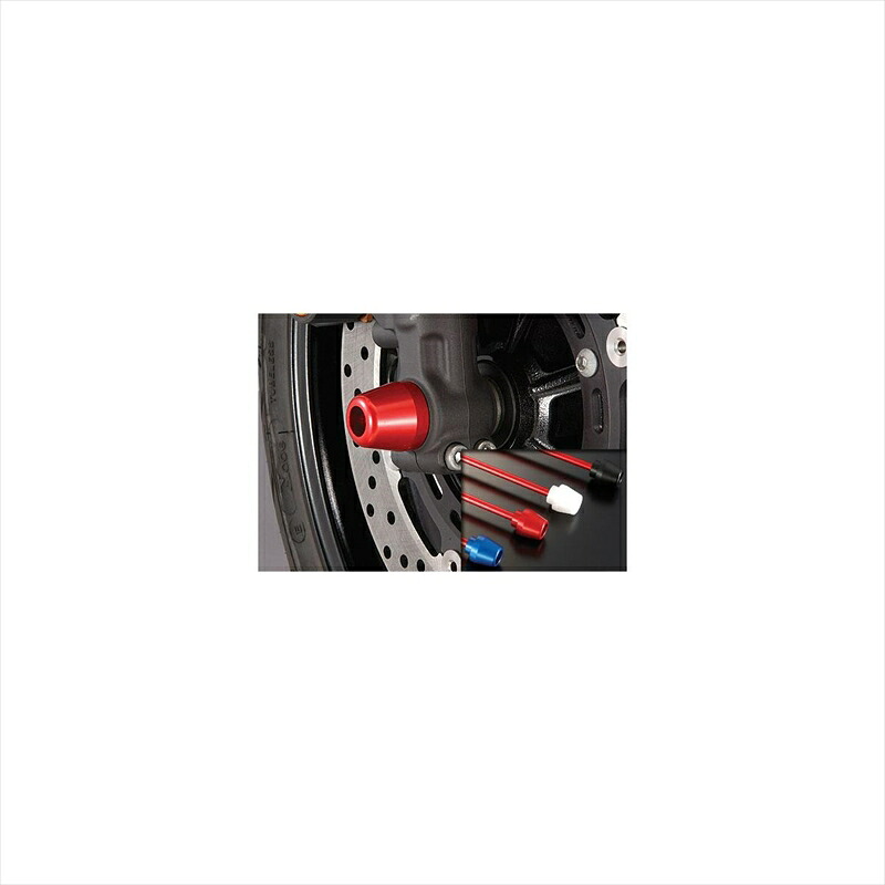 バイクパーツ 外装 アグラス Fアクスルプロテクター コーン レッド アルミ 343-373-A0R 4547424275516 GSXR1000 -02