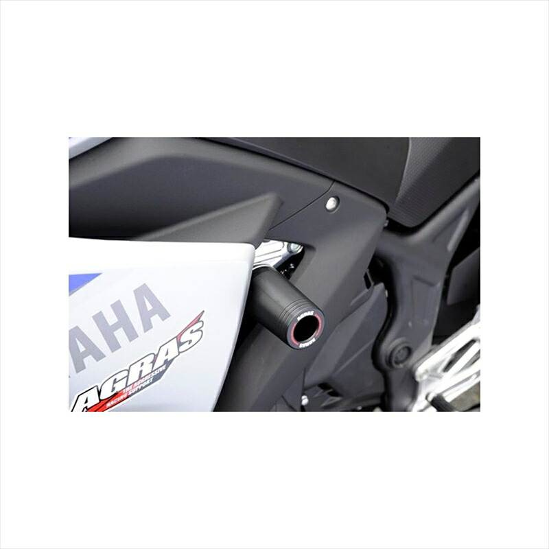 バイクパーツ 外装 アグラス R/S フレームストリート φ50 WHT 342-275-000X 4548916382958 ロゴ入り YZF-R25/R3
