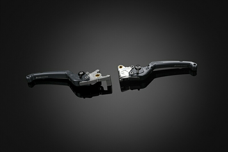バイクパーツ BIKERS(バイカーズ) レバーセット 可倒式 フラットタイプ グレー H0977-GRY 4550646158192