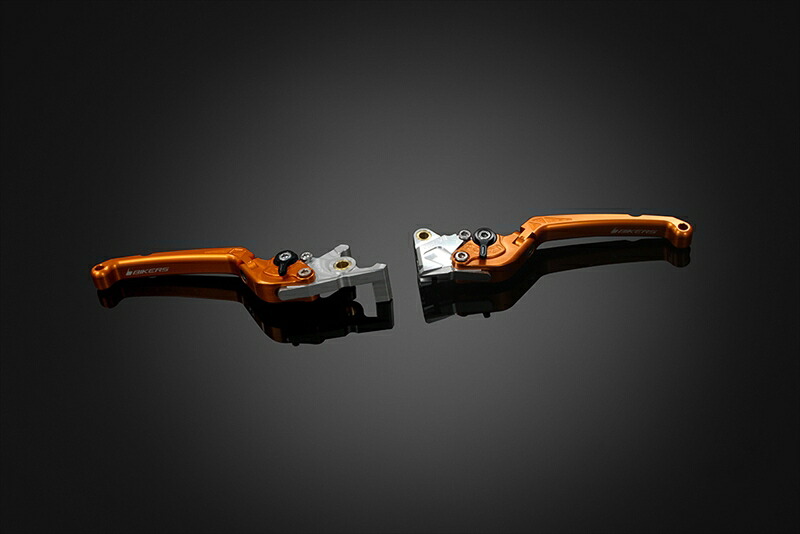 バイクパーツBIKERS(バイカーズ) レバーセット 可倒式 フラットタイプ オレンジゴールドH0977-OGD4550646158215｜バイク・バイク用品はとやグループ 17,286円