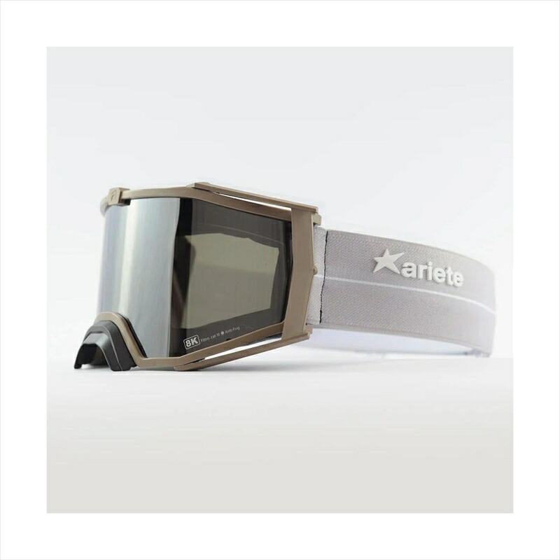 バイクパーツ ARIETE(アリート) 8K TOP ゴーグル 14960-T113 4550646163998 フレーム：ブラウン/レンズ：スモークミラー/ストラップ：グレー 10,673円