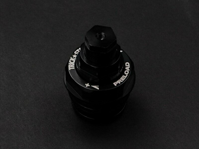 バイクパーツ TRICK STAR(トリックスター) イニシャルアジャスター ブラック TS-IA-015D-BK 4560417397750