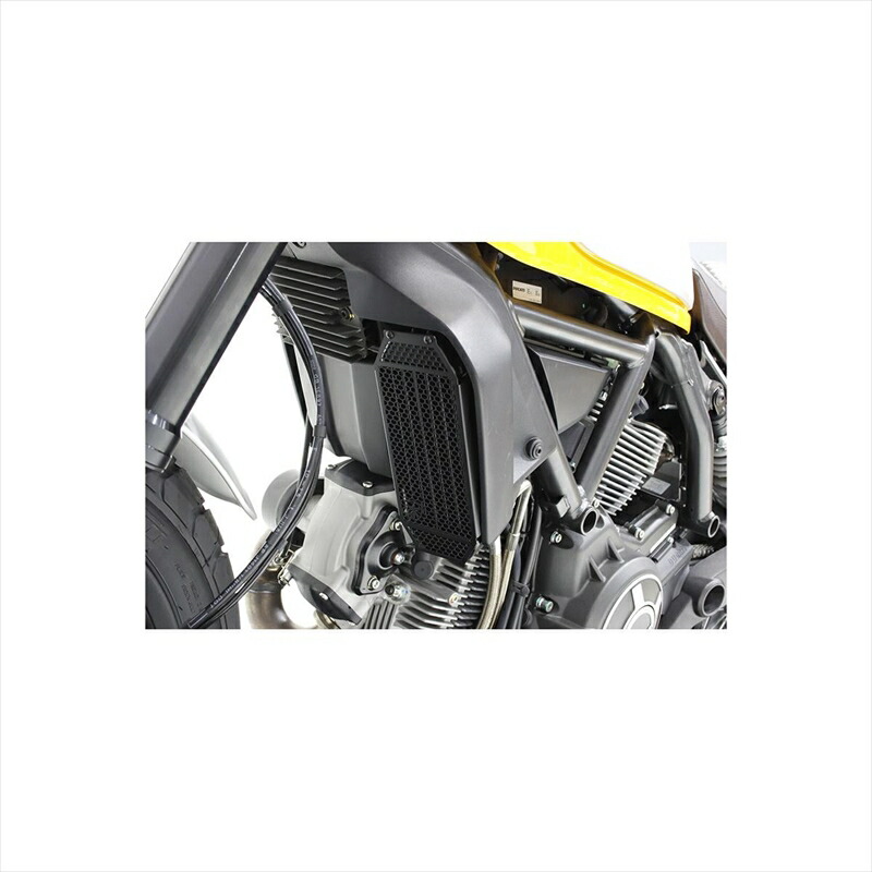 バイクパーツ 冷却系 トリックスター ラジエターコアガード セラコートブラック VHG-D01-CB 4560417408258 DUCATI SCRAMBLER