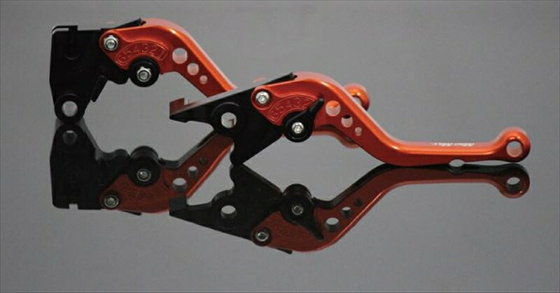 バイクパーツ MADMAX(マッドマックス) レバーセット ショートタイプ オレンジ MM05-0080OR 4548916022373