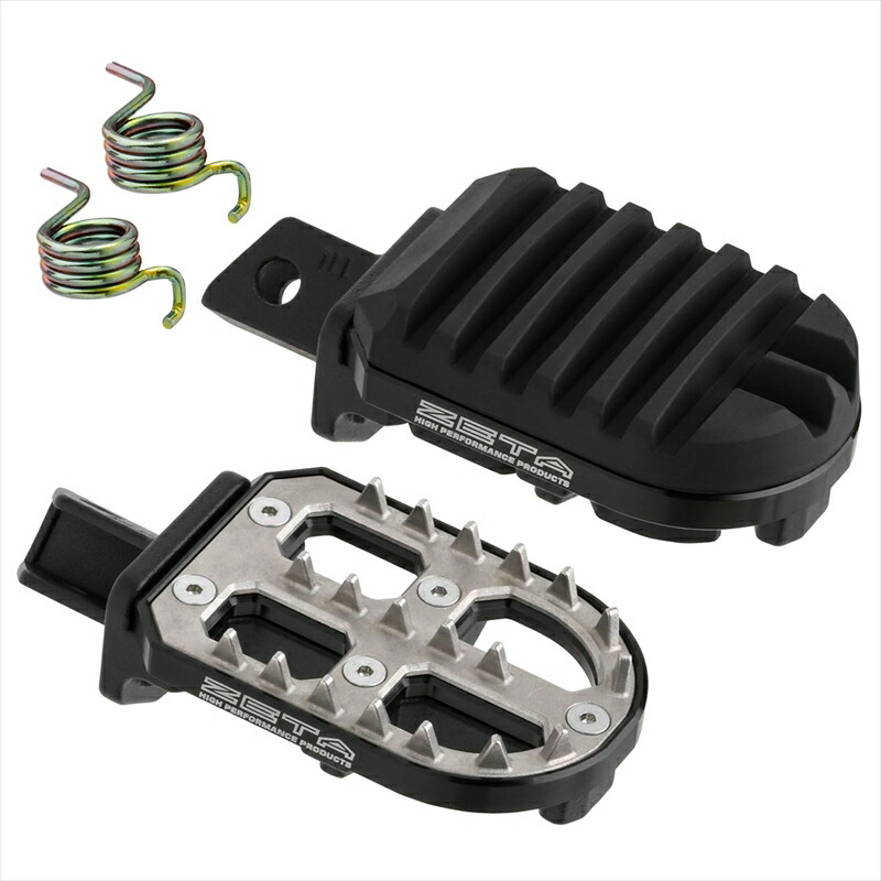 【5日前後で発送】バイクパーツ ZETA(ジータ) Advフットペグ BLK F7013 4547836515507